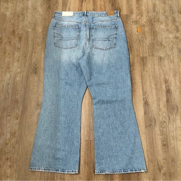 American Eagle Outfitters Blue Flare Wide Leg Jeans - Picture 5 of 12